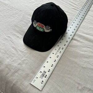 Central Perk Slideback Hat‎ Black Stained Adjustable Embroidered 6 Panel FRIENDS